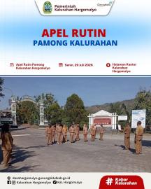 APEL RUTIN PAMONG KALURAHAN HARGOMULYO